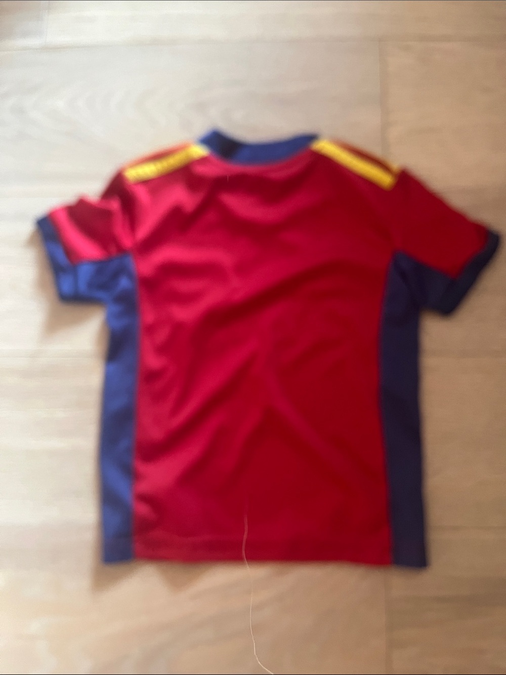 adidas Kids Real Salt Lake Red with Navy & Gold Accent Jersey - Picture 3 of 3